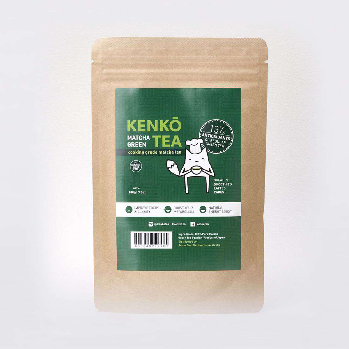 Culinary Grade Matcha Powder - 100g Bag (5 Pack)