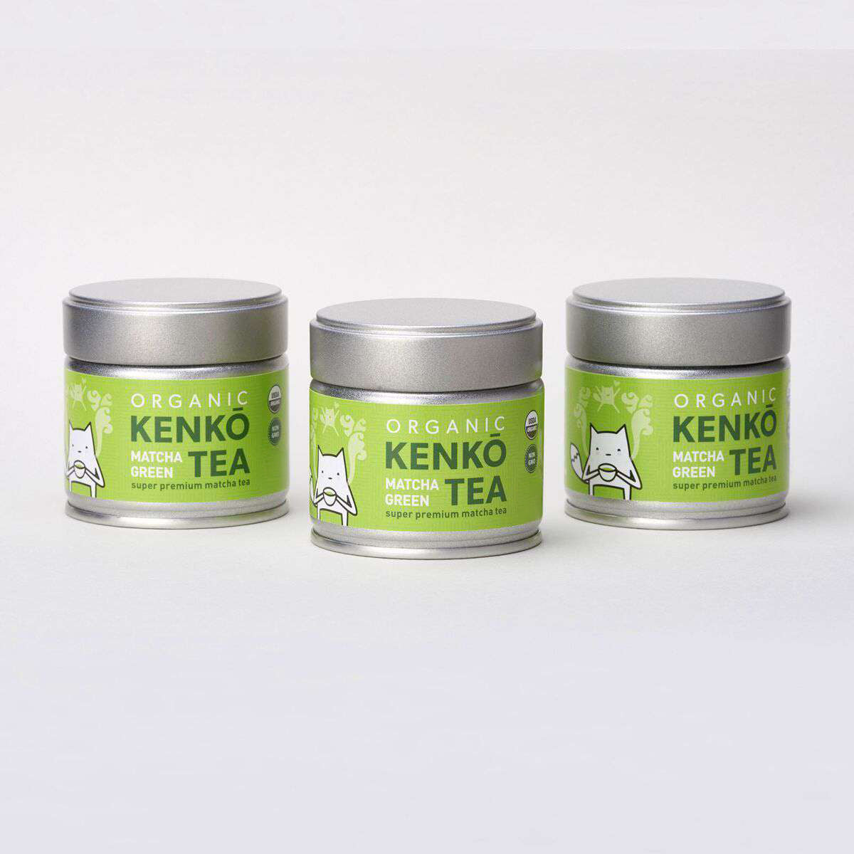 Organic Ceremonial Grade Matcha Powder - 3 Tins of 30g