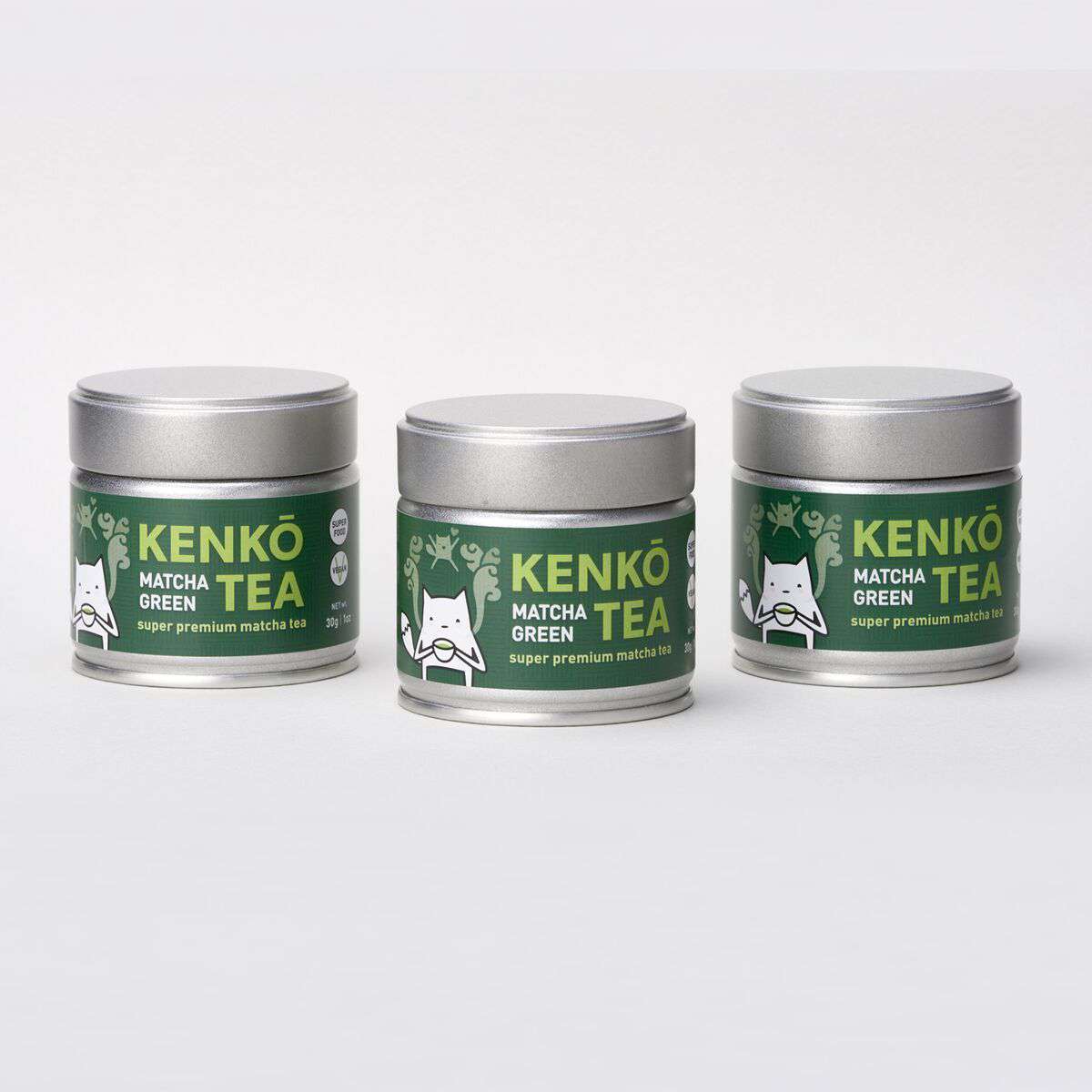 Ceremonial Grade Matcha Powder - 3 Tins of 30g