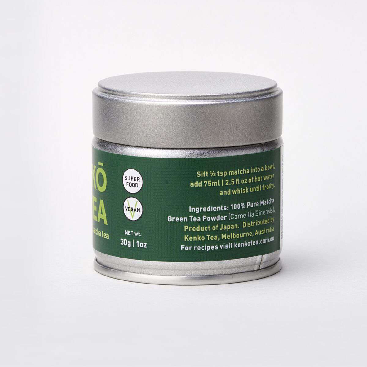 Ceremonial Grade Matcha Powder - 30g Tin